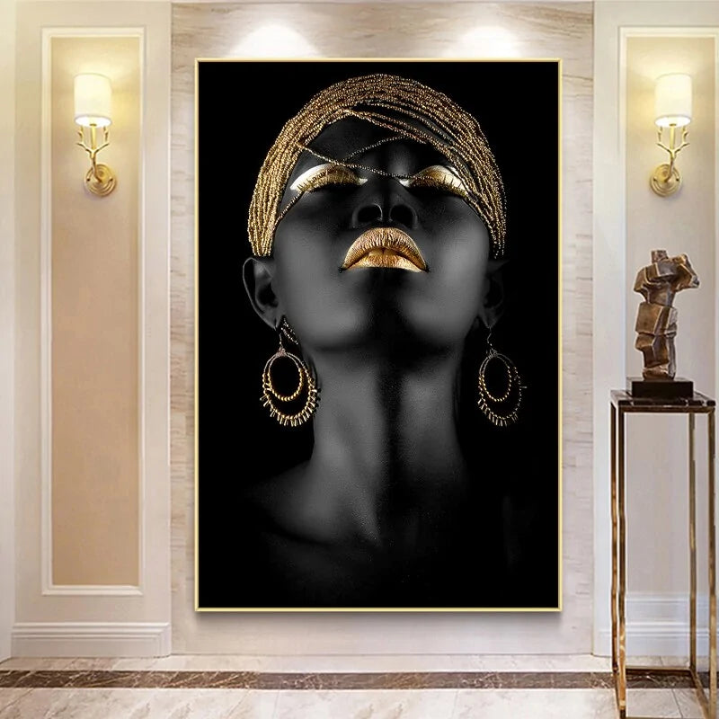 Modern Art Canvas Ancient Kemet Goddess Canvas Print