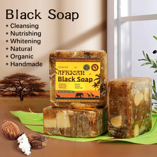 We Heal Hearts Presents Handmade African Black Soap Duo